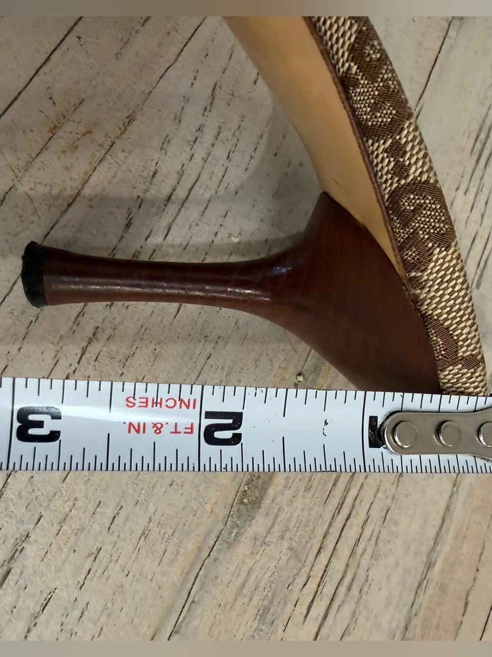 Women’s Gucci GG Bamboo fabric Sandals pumps size 8.5 - Picture 16 of 16